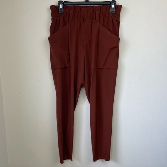 Athleta Skyline Pant II‎ Paper Bag Ankle Red High Rise - Picture 2 of 9
